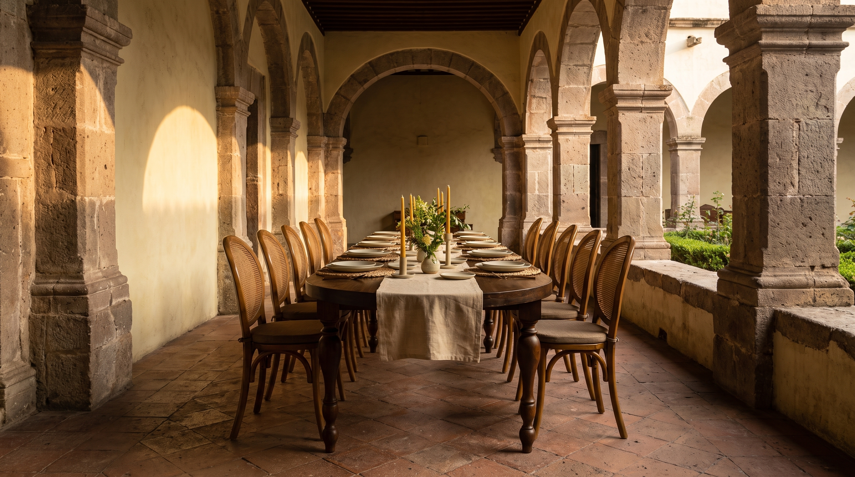 Mesa larga en ex convento